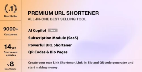 Premium URL Shortener - Link Shortener, Bio Pages & QR Codes [Extended Version]