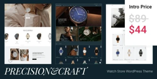 Precision&Craft - Watch Store WooCommerce WordPress Theme