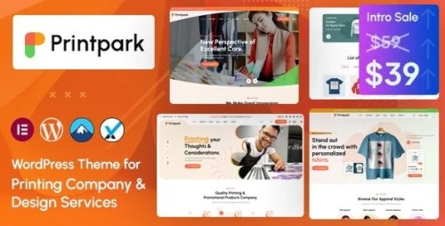 PrintPark - Printing Company & Design Services WordPress Theme
