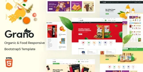 Grano - Organic & Food Opencart Theme (Included Color Swatches)