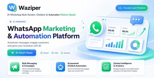 Waziper - AI WhatsApp Bulk Sender, Chatbot & Automation (SaaS)