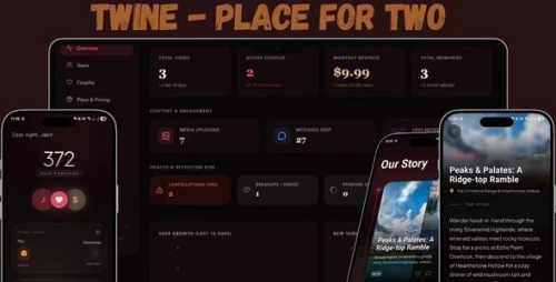 Twine | Couples Only Private Social Network Full Application