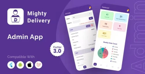 [Add-on] Admin App - Flutter Admin App for MightyDelivery App