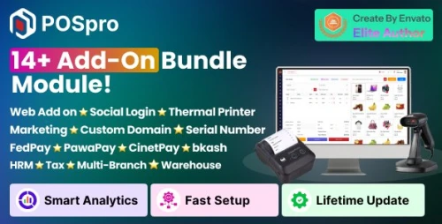 POSpro – 14+ Add-On Modules Bundle | Complete POS & Inventory SaaS Solution