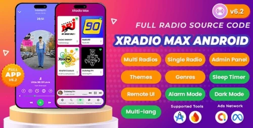 XRadio Max - Full Android Radio App Source Code