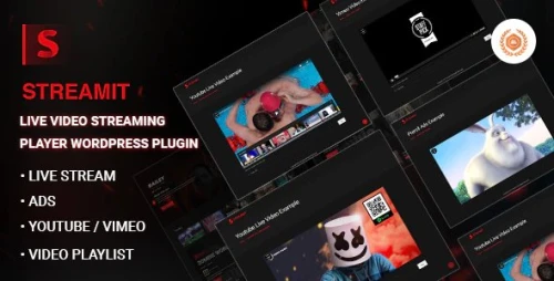 Streamit - Live Video Streaming Player WordPress Plugin
