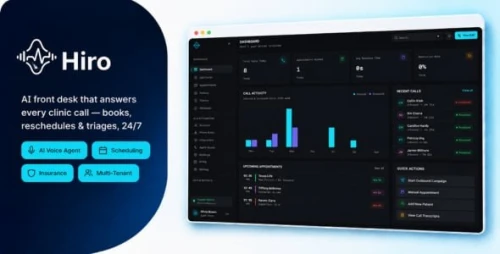 Hiro - AI-Powered Front Desk for Healthcare Clinics SaaS Application
