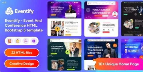 Eventify - Event & Conference HTML Bootstrap 5 template