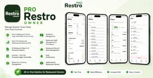 Restro Owner - Restaurant Dashboard, Reports and Management App