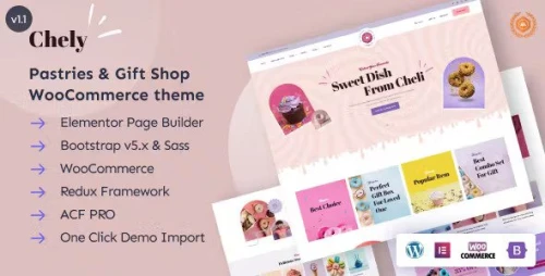 Chely - Pastry & Gift Shop WordPress Theme