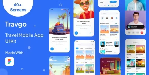 Travgo - Travel Mobile App Ui Kit Template