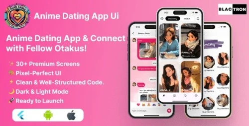 PyaarAnime - Anime Based Dating App Ui Kit