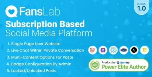 FansLab - Subscription Based Social Media Platform
