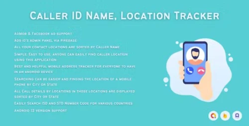 Caller ID Name - Mobile Number Locator Admob + Facebook + applovin (12 Supported)