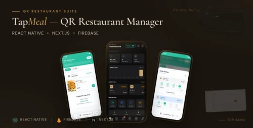 TapMeal - Restaurant Management & QR Ordering System - React Native App