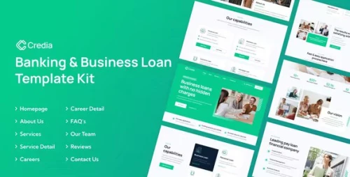 Credia - Banking & Business Loan Elementor Template Kit