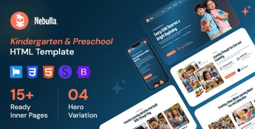 Nebulla - Preschool & Daycare HTML Template