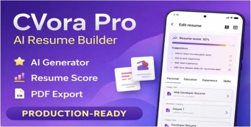 CVora Pro - AI Resume Builder App for Android