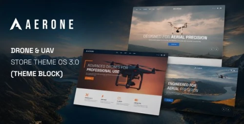 Aerone – Drone & UAV Shopify Theme OS 3.0 (Theme Block)