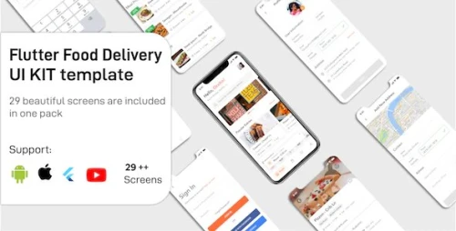 Food Delivery Flutter App UIKIT