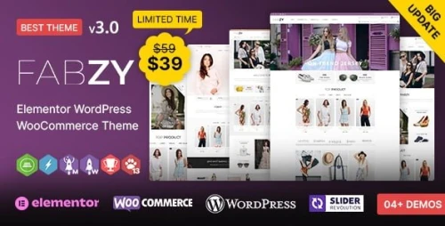 Fabzy WP - Fashion and Multi-purpose Elementor WooCommerce Theme