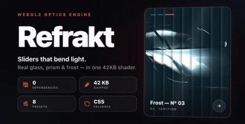 Refrakt | Glass and Prism Optics HTML Slider