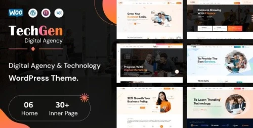 TechGen - Digital Agency & Technology WordPress Theme