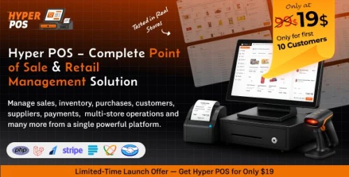 Hyper POS - Laravel Point of Sale, Inventory, ERP, Online & Offline POS, Invoicing, Accounting