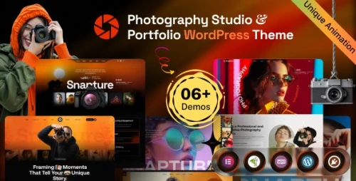Snapture - Photography Studio & Portfolio WordPress Theme