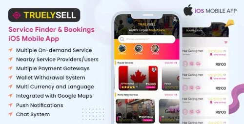 Truelysell - Service Marketplace, Nearby Service Booking IOS App