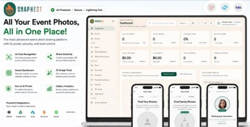 SnapNest – Event Photo Sharing Platform with QR & Face Recognition