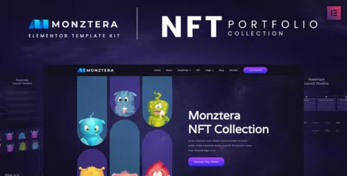 Monztera - NFT Portfolio Elementor Template Kit