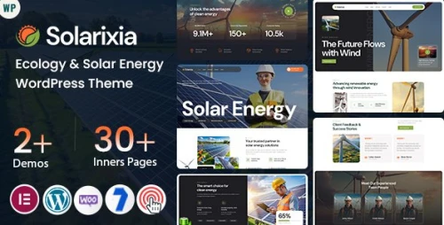 Solarixia - Ecology & Solar Energy WordPress Theme