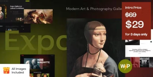 Expo - Modern Art & Photography Gallery WordPress Theme