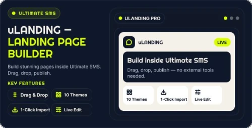 uLanding - Landing Page Plugin for Ultimate SMS