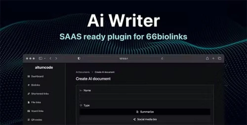 AI - Writing Assistant, Image Generator, Speech to Text - 66biolinks, 66toolkit Plugin