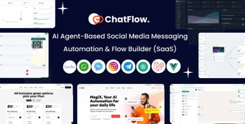 ChatFlow - AI Agent Based Social Media Messaging Automation & Flow Builder SAAS