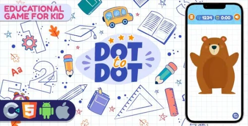 Premium Game - Dot To Dot Cute Animal - HTML5,Construct3