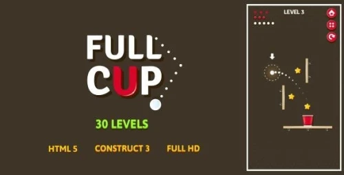 Full Cup - HTML5 Game (Construct3)