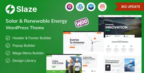 Slaze - Solar Panel & Solar Energy Theme
