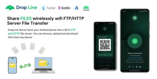 Local WiFi File Transfer FTP HTTP Server App Android