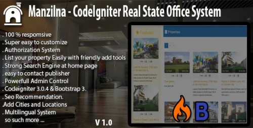 Manzilna - CodeIgniter Real Estate System