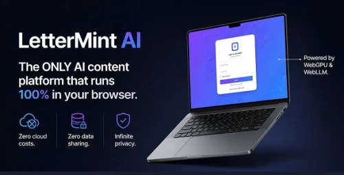 LetterMint AI – Browser-Native AI Content Writer React App