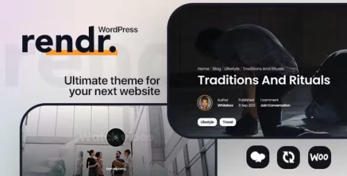 Rendr - Tech Startup & Business WordPress Theme