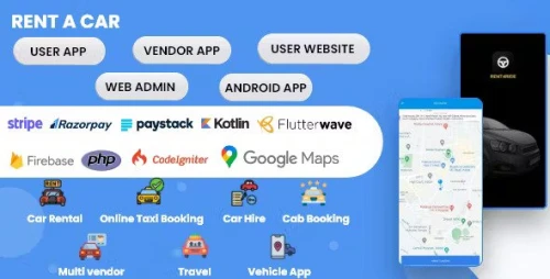 Online Taxi Booking System | Car rental | Car hire | Cab booking | Multivendor | Travel | Vehicle
