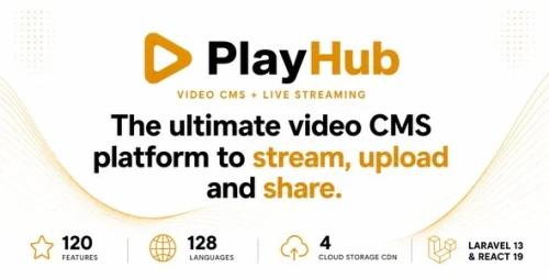 PlayHub – The Ultimate Video CMS, Shorts, Film, Communities & Live Streaming Platform