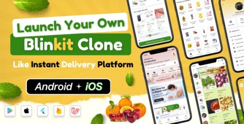 DTBasket – Instant Grocery & Daily Essentials Delivery Flutter App with Admin Panel (Android & iOS)