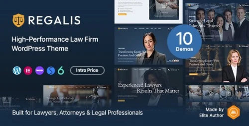 Regalis - Lawyer, Attorney and Law Firms WordPress Theme