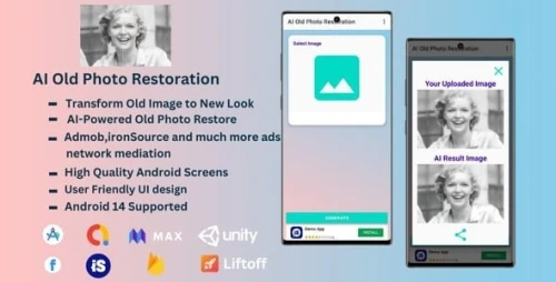 AI Old Photo Restoration App with ironSource Mediation