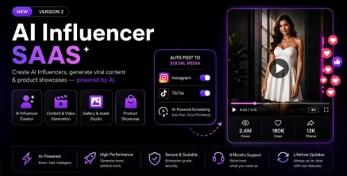 Influencify – AI Influencer SaaS Platform for Viral Reels & AI Videos (Node.js Script)